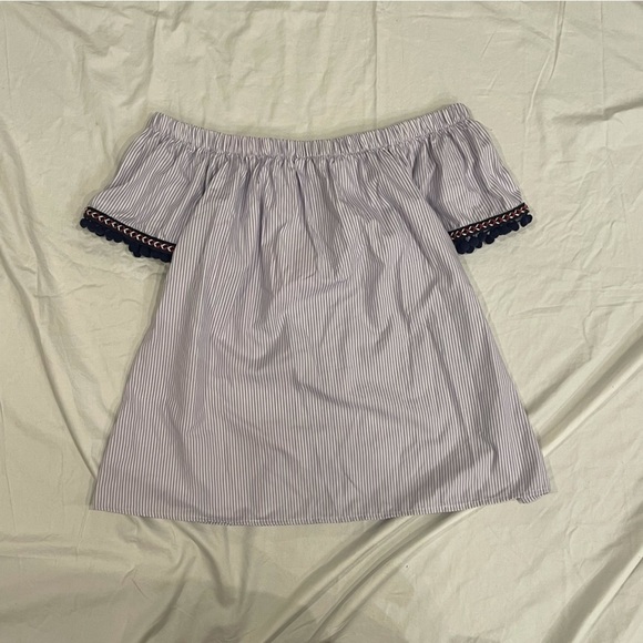 PEACH Love California Off The Shoulder Top with Tassels - Picture 6 of 9